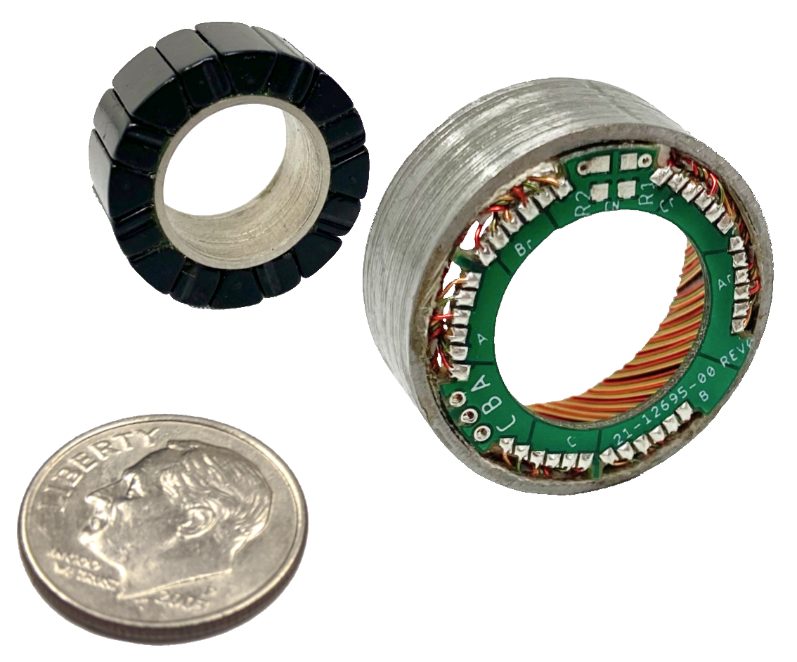 Rastmomentfreier Miniatur-Torquemotor der LSI-25-Serie